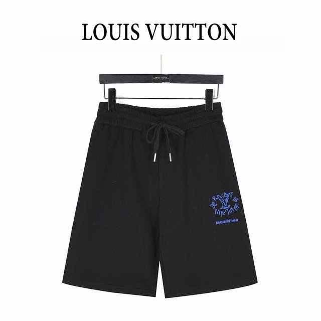 Louis Vuitton 路易威登 25Ss 梦想家涂鸦标语印花短裤 这一款的主题带出全新的“梦想家”的理念，在时尚语境里， “Dreamin' Man” 很
