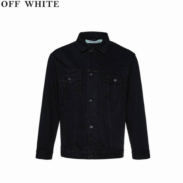 Offwhite C O Virgil25Fw 黄胶箭头印花牛仔外套 原厂品质 22Fw全新官方领标，背面带防伪技术，真正的过艳版 Off-White Ss B