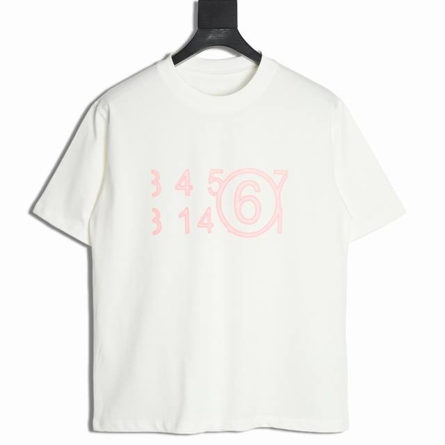Maison Margiela 马吉拉 25Ss 喷墨印花短袖T恤 面料定织定染280G32支双纱面料，宽幅领口螺纹300G1*1全棉螺纹，久穿不变形，面料从买