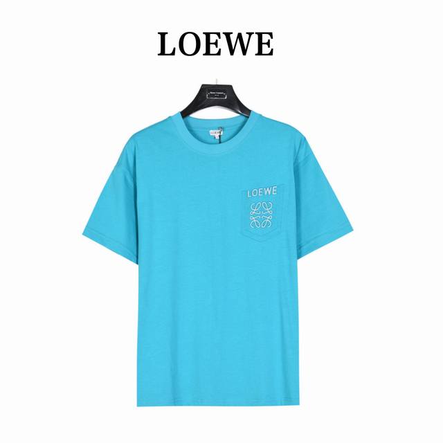 Loewe 罗意威 25Ss 假口袋立体浮雕3M反光徽标短袖T恤 Lw经典Logo系列 今年夏日的风向标，可男可女的高级百搭款Tee 客供高克重进口针织棉布料子