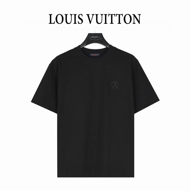 Louis Vuitton 路易威登 25Ss 反转圆标小标Logo刺绣短袖T恤 购入原版开模打造，全套定制辅料，所有细节完美还原 定织定染260G纯棉双纱紧密