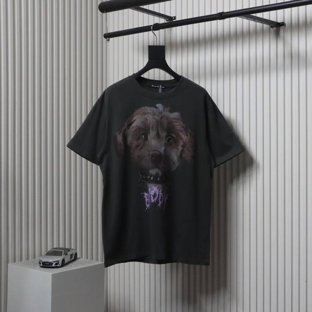 Acne Studios 狗狗印花短袖 今年夏天的大爆款修勾短袖 真的是谁穿谁好看系列 面料采用尼泊尔进口32支260G双纱精梳全棉定织定染面料 达成原版一致