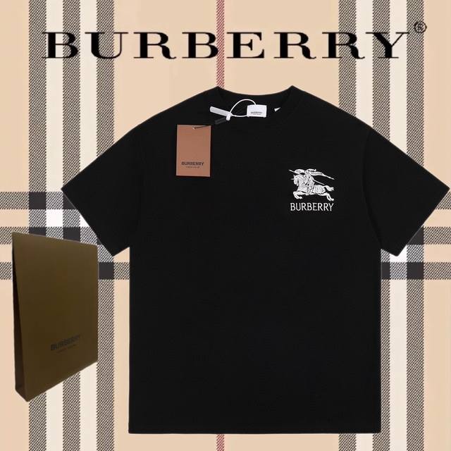 Burberry巴宝莉23Ss经典战马印花短袖T恤 Bbr基础款战马字母短T，简约百搭常青款，永不过时的经典，各类人群轻松驾驭，出入任何场合无压力。 精选250