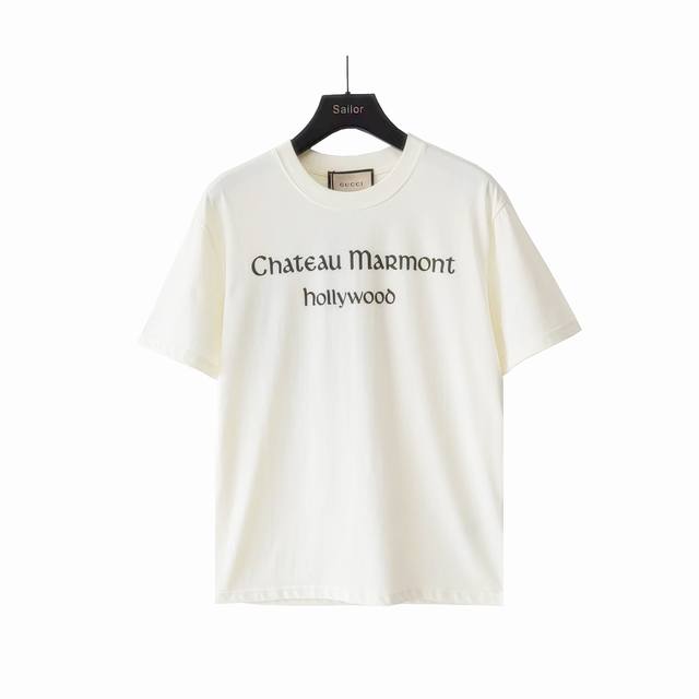 实拍细节图+尺码表 Gucci 古驰 24Ss潘神花卉短袖T桖 专柜同款 原版定制 最新的贸易订单短袖T恤，全品相！！高品质加密精梳棉面料！！胸前设计品牌经典印