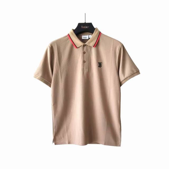 实拍细节图+尺码表 Burberry 巴宝莉 Tb小标刺绣Polo衫 最经典的一款常青小标设计 胸口精美的刺绣Logo设计 ，纯棉质感亲肤舒适 商务休闲皆宜，珠