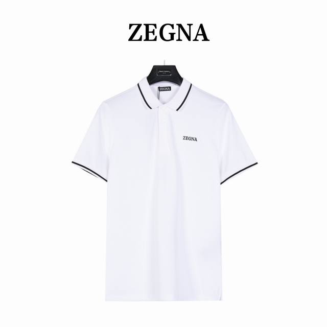 Zegna 杰尼亚经典胸口字母刺绣Polo衫 网红明星同款，采用经典标识立体刺绣，刺绣饱满手感非常舒服 超级百搭好看的一款Polo衫三标齐全 男女同款 人手必备