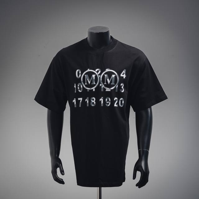 Maisonmargiela 马吉拉 25Ss字母遮挡双M印花短袖T恤 Size:Xs-L
