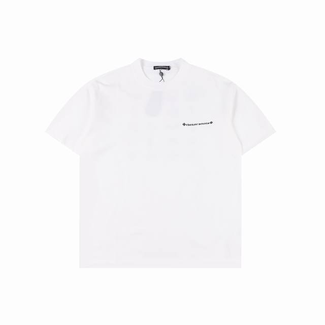 Chrome Hearts 克罗心 25Ss 后背多标印花短袖 轻奢主义男女日常通勤穿搭必备单品正确版本欢迎对比详细特征 280克 %纯棉双纱汗布面料，配套同缸