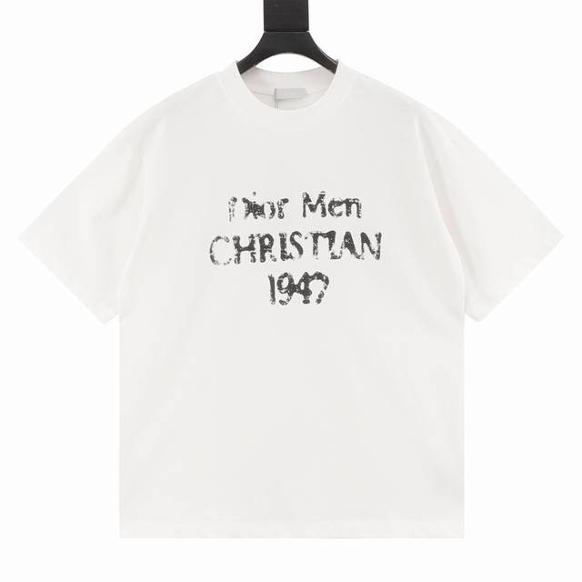 Dior迪奥Cd 25Ss1947破损字母印花短袖T恤 Size：Xs-L