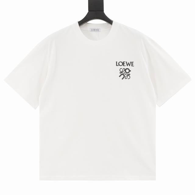Loewe X On 罗意威 25Ss 昂跑小标短袖T恤 面料采用定制240G 26支特滑双股精棉平纹高密无尘全棉布料。前幅高密度加厚，走线平整，代工品质，全套
