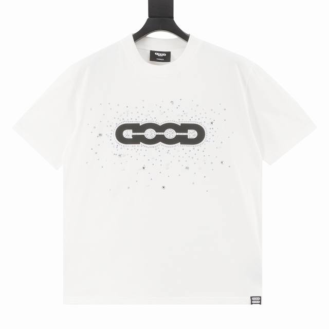 Goodbrand 假日缤纷糖果宝石轻奢时尚高级感印花短袖T恤 男女同款 颜色：黑色 白色 尺码：S-Xl