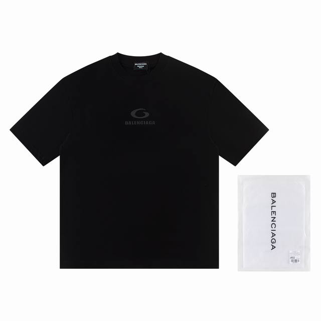 高版本Balenciaga 巴黎世家 硅胶字母印花短袖，男女同款。对色定染面料，字母采用硅胶立体工艺，超精细平网印花工艺，对位定点印花，采用细致纱网材质做网板，