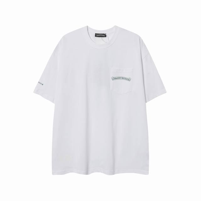高版本Chrome Hearts 克罗心荧光绿重叠十字印花短袖！面料使用32支 克全棉双纱面料，纹路清晰可见，质感柔软细腻光滑，垂感十足！有一定厚度 非低廉材质