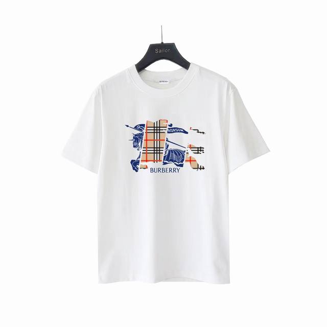 实拍细节图+细节图 Burberry 巴宝莉 新款战马短袖T恤 原版面料 官方同款 定制260克同缸染面料 春夏最新砖柜同步 时尚又个性 超级百搭好看的一款 男