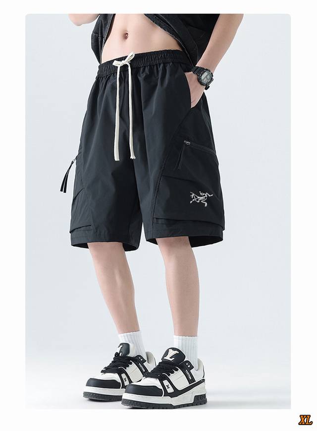 Arc’Teryx始祖鸟 独家实拍上新夏季高品质工装短裤宽松休闲五分裤情侣潮牌短裤学生短裤户外冰丝速干，本季主打，货源充足，放心主推，高端品质，经典设计，做工出