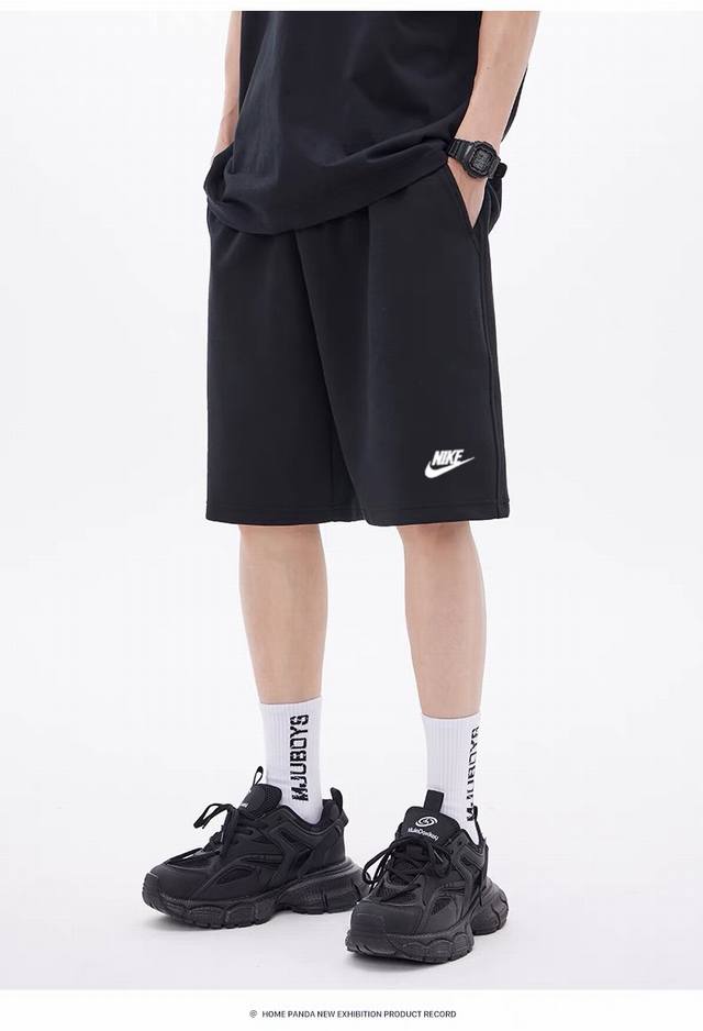 上新｜ 260G重磅纯棉 Nike 耐克 Nk 经典基础款 小字母Logo 短裤 休闲裤跑步运动裤 五分裤 男女同款 面料工艺： 1.320G新痒棉面料，触感细