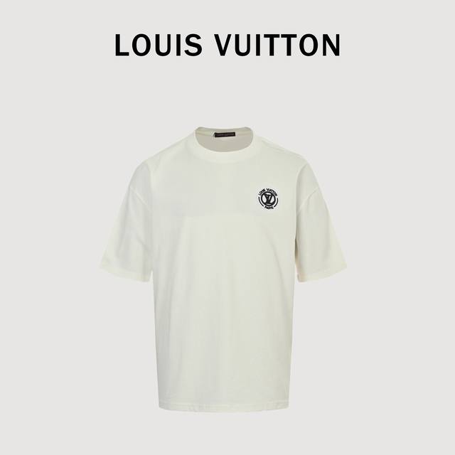 Louis Vuitton 路易威登 Lv 25Ss 刺绣圆圈短袖T恤 面料采用定制240G 26支特滑双股精棉平纹高密无尘全棉布料。前幅高密度加厚，走线平整，