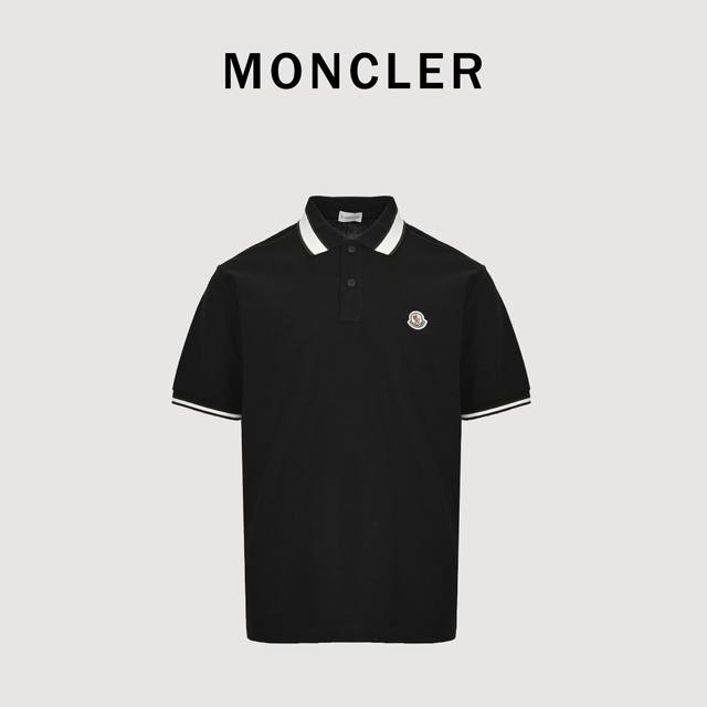 Moncler蒙口Mc 咖领扣短袖Polo衫 采用原版 G定制珠地面料 螺纹同缸定染对格对纹零色差。纽扣原版1:1开模定做，领子颜色，尺寸比例还原原版。独家品质