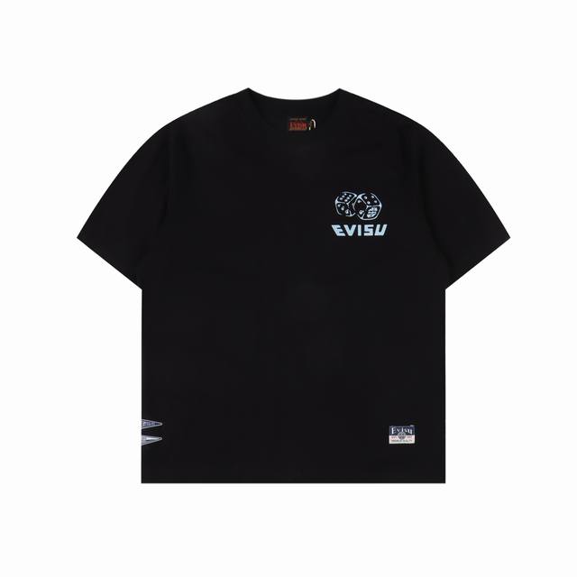 Evisu 福神 黑桃达磨骰子短袖T恤 Size：S-Xxl