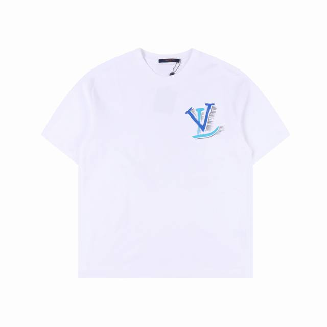 Louis Vuitton 路易威登 24Ss 手绘兔子印花短袖 Lv后背手绘字母 面料：采用 克双纱面料+ 克配套螺纹 辅料: 全套定制辅料 无性别区分 男女