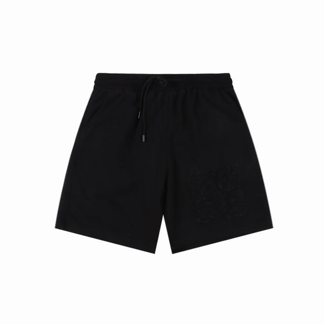 Loewe 罗意威 刺绣徽标短裤 面料采用360克刷毛面料，订染颜色后整蚀毛处理，对照原版做丝滑超柔处理，布面肌理股线清晰明显，垂感一级棒，做工精致都到达外贸出
