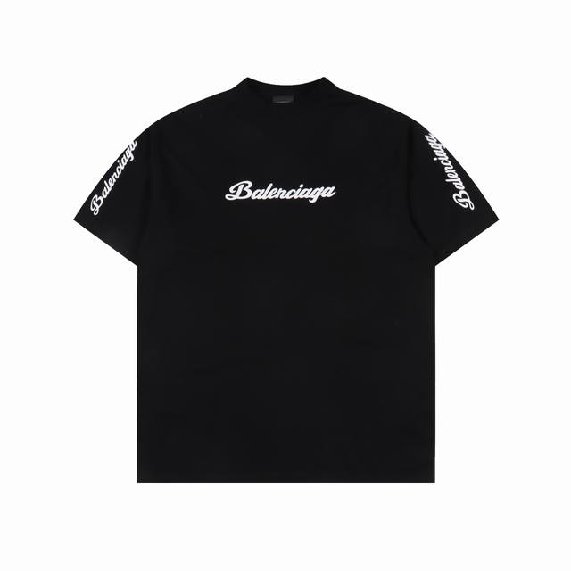 Balenciaga 巴黎世家 手写字母刺绣套头短袖 尺码: Xs. S. M. L. Xl