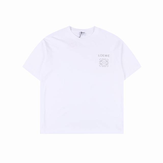 Loewe 罗意威 25Ss 假口袋立体浮雕3M反光徽标短袖T恤 Lw经典Logo系列 今年夏日的风向标，可男可女的高级百搭款Tee 客供高克重进口针织棉布料子