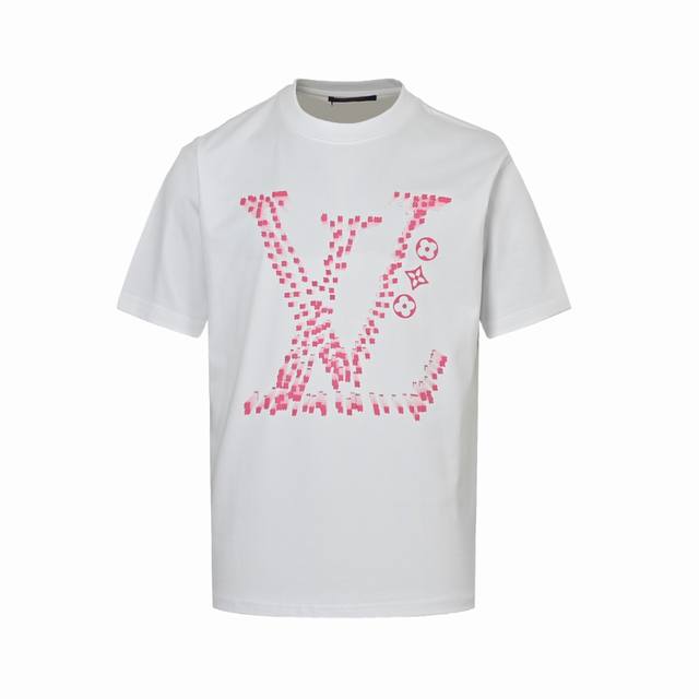 Louis Vuitton 路易威登 25Ss 立体字母Logo印花短袖 客订300G双纱重磅面料，1:1螺纹，手感柔软舒适，上身亲肤透气，垂感佳，后背和胸前都