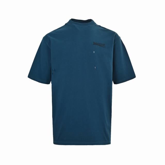 Balenciaga 巴黎世家 25Ss 波浪可乐刺绣短袖 Size:Xs-Xl 刺绣： 直线挺直，曲线圆顺；针迹整齐，边缘无参差现象；绣面平服，丝缕不歪斜；针