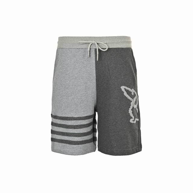 Thom Browne 汤姆布朗 四杠动物刺绣短裤 面料采用专业订纺表面32S触感细腻内里8S，挺括有型，克重高达380G，起订量500Kg 相当于1000件单