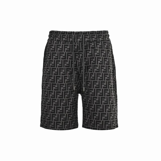 Fendi 芬迪 23Ss 满印双F短裤 低调奢华，Fd经典元素，上身休闲舒适，衣身同色无色差，工费昂贵。 经典满幅Logo匹布工艺，全部需要织上去，工艺成本极