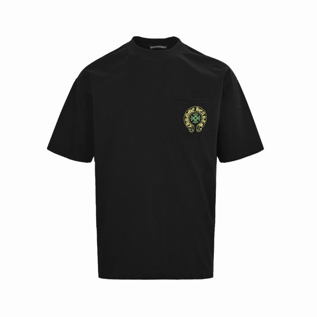 Chrome Hearts 克罗心 25Ss 十字架印花短袖 面料采用280克重精梳棉，定制32支1*1螺纹，成衣两遍水洗处理，面料舒适亲肤无异感，定制定染面料