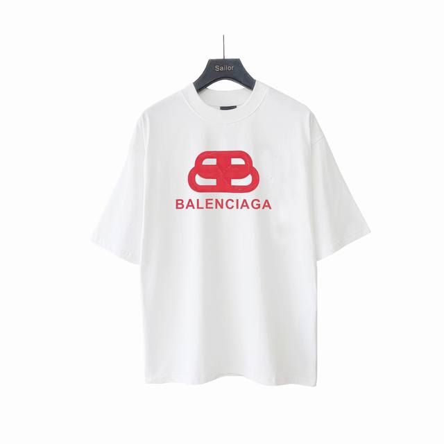 实拍细节图+尺码表 Balsenciaga巴黎世家字母硅胶爆裂痕立体凹凸短袖 最高版本！定制面料270克 %双纱棉！字母硅胶爆裂痕立体凹凸工艺设计！ 辅料：开模