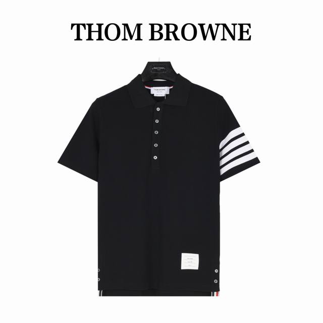 Thombrowne 汤姆布朗 基础款织带短袖Polo衫 采用双面珠地面料 拆解纱线分析 非常规面料裁剪缝制 , 像毛衣一样横机提花织造 是针织的定制面料 进口