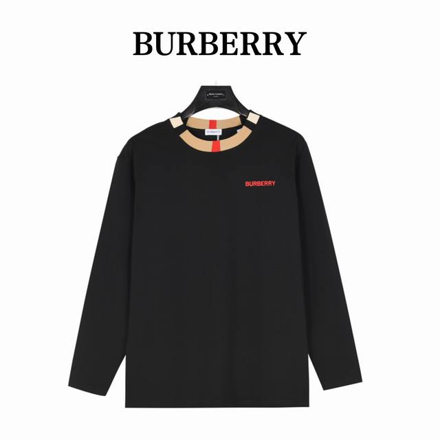 Burberry 巴宝莉 领口织带拼接长袖 采用定制面料。添加杜邦公司Sorona 索罗娜 材料，亲肤性好、长效抗菌、防螨，更耐洗，棉线经过反复处理，移除劣质段