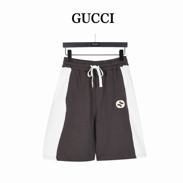 Gucci 古驰 拼接镶嵌双G刺绣短裤 上身可搭配同款刺绣Polo，男女同款全新美学灵感趣味设计,渠道性质精品。让整体造型设计更加优雅时尚，今夏最火系列，无数明