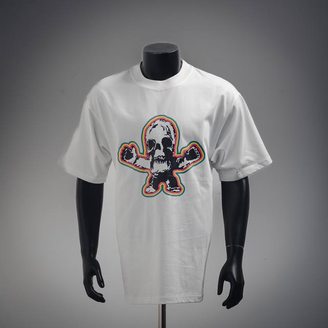 Chrome Hearts Ch 克罗心25Ss骷髅头前后印花Logo圆领短袖T恤 Size：Xs-L