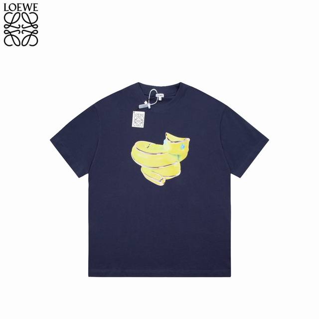 Loewe 罗意威 25Ss 蛇年限定印花绣花短袖T恤 采用240克双股双纱百分百棉手感舒适柔软 领口螺纹定染加厚 久穿不变形 三标齐全 专业大厂出品 做工无可