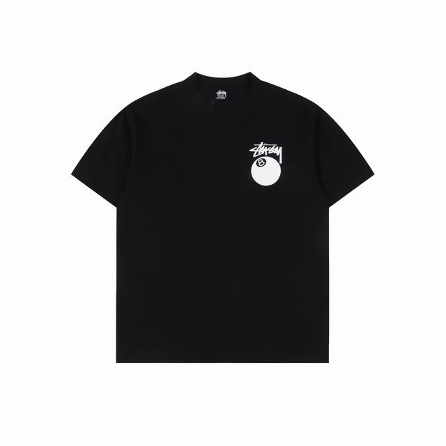 Stussy斯图西 黑八台球印花短袖 尺码：S-Xl