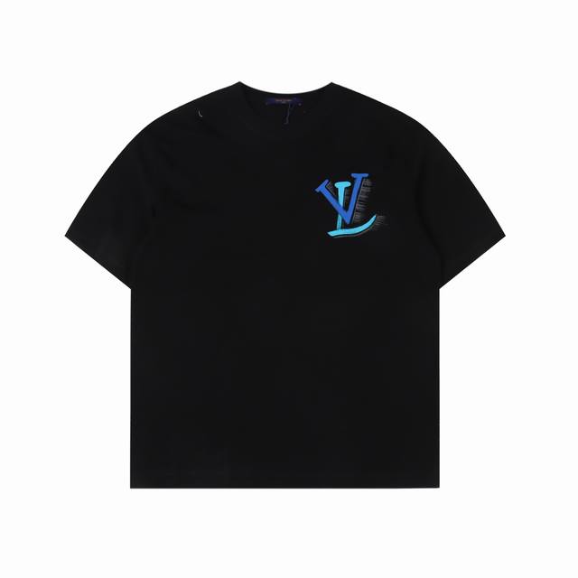 Louis Vuitton 路易威登 24Ss 手绘兔子印花短袖 Lv后背手绘字母 面料：采用 克双纱面料+ 克配套螺纹 辅料: 全套定制辅料 无性别区分 男女