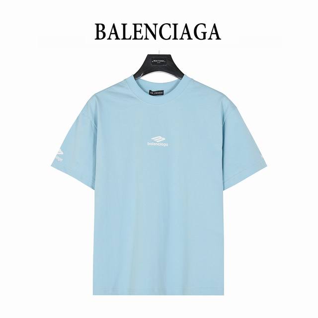 Balenciaga 巴黎世家 25Ss 3M小标Logo刺绣短袖T恤 面料采用高克重260G重精梳棉，定制1:1螺纹，面料舒适亲肤无异感， 定制定染面料，纺织