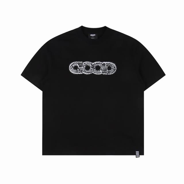 Goodbrand 碎片金属Logo 短袖T恤 男女同款 350克重面料 颜色：黑色 白色 尺码：S M L Xl
