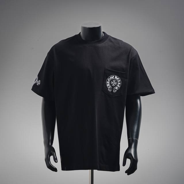 Chrome Hearts 克罗心 25Ss彩色串标短袖T恤 宽松版型高密度针织，面料 克双纱，1*1双纱螺纹，手感柔软舒适，不变形，Os落肩宽松版型，男女同款