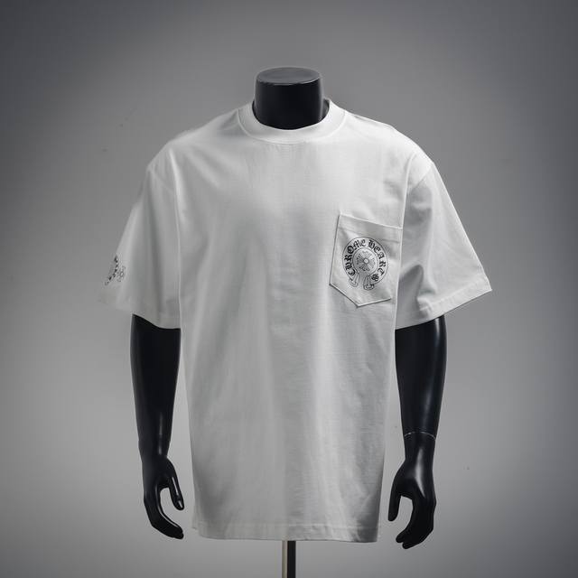 Chrome Hearts 克罗心 25Ss彩色串标短袖T恤 宽松版型高密度针织，面料 克双纱，1*1双纱螺纹，手感柔软舒适，不变形，Os落肩宽松版型，男女同款