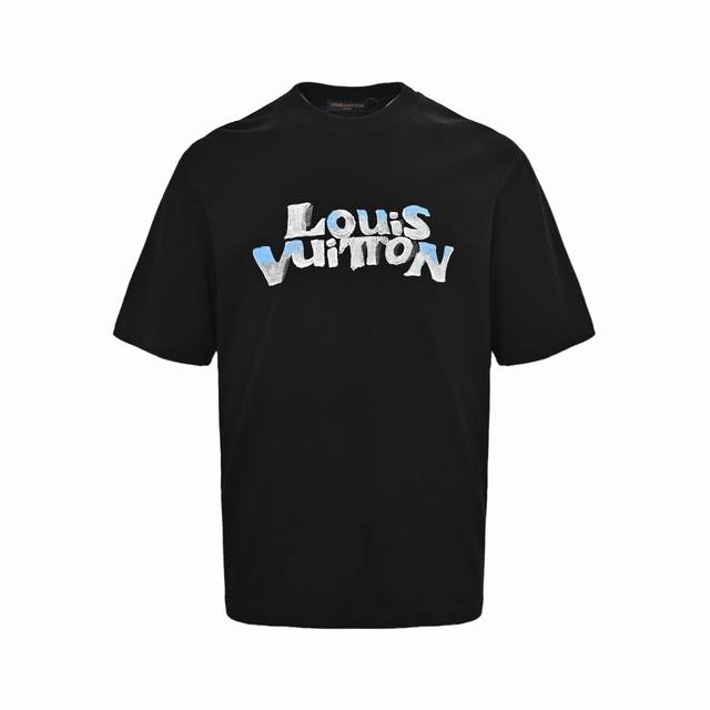 Louis Vuitton 路易威登 25Ss 手绘涂鸦兔头印花短袖 夏季渠道限定新款 简约又不失风格的复古品牌标识，夏日炸街酷毙了 情侣气质款的白色+黑色，两