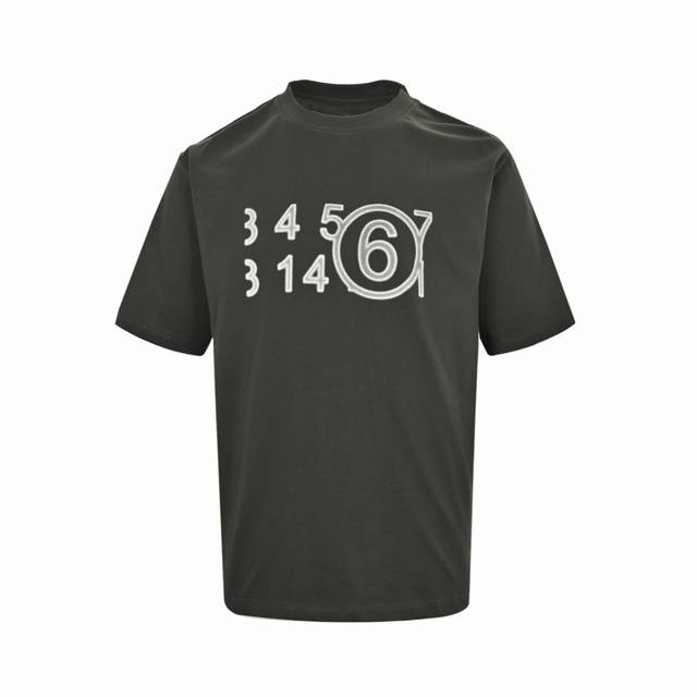 Maison Margiela 马吉拉 25Ss 喷墨印花短袖 面料定织定染280G32支双纱面料，宽幅领口螺纹300G1*1全棉螺纹，久穿不变形，面料从买纱纺