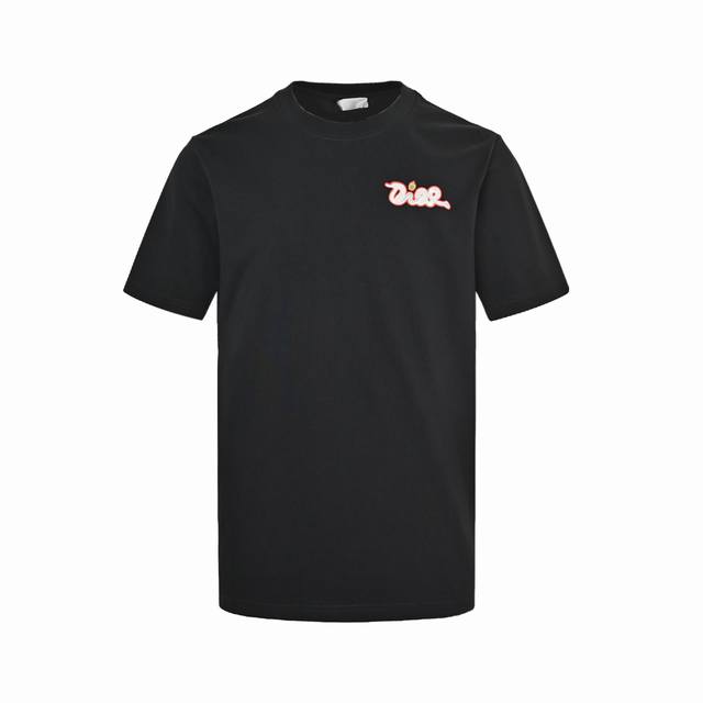 Dior 迪奥 25Ss 蛇年限定刺绣短袖 原版7400，太古汇购入，原版定制290G全棉布料，雾霾蓝，定染，螺纹染色原版一致。T 恤来自 Do And Kaw