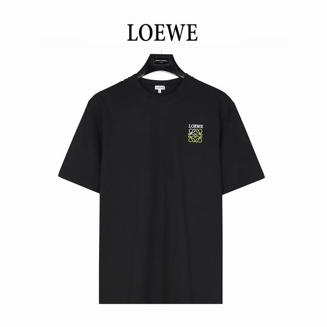 Loewe 罗意威 25Ss 徽标撞色字母刺绣短袖T恤 官方同步 1:1原版开模 时尚个性 胸口简约徽标字母Logo刺绣 百搭潮流 纯原品质 原版洗水面料 吊牌