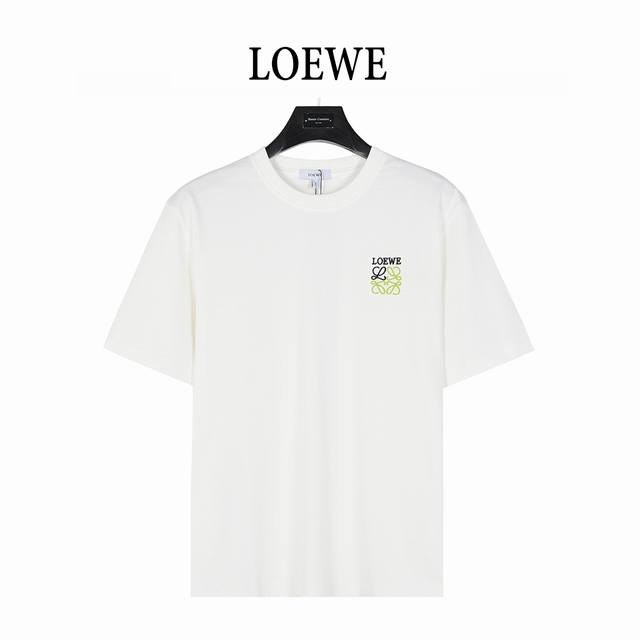 Loewe 罗意威 25Ss 徽标撞色字母刺绣短袖T恤 官方同步 1:1原版开模 时尚个性 胸口简约徽标字母Logo刺绣 百搭潮流 纯原品质 原版洗水面料 吊牌