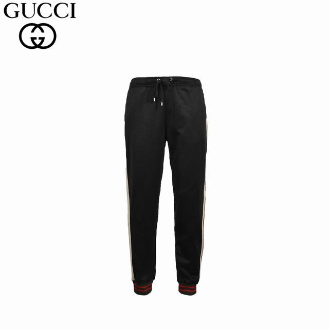 Gucci 古驰 经典织带Logo套装长裤 原版购入，完美还原。定织定染面料，侧边蛇纹Logo完美对位，区别市面错误版本，定制五金，水洗标，下摆袖口螺纹还原Zp